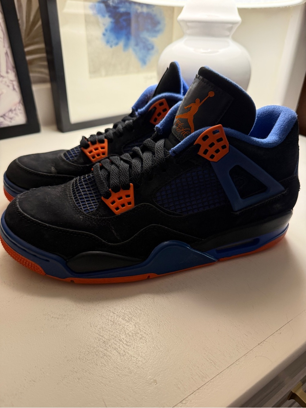 Men’s Air Jordan 4 Retro "Cavs" Black/Blue/Orange